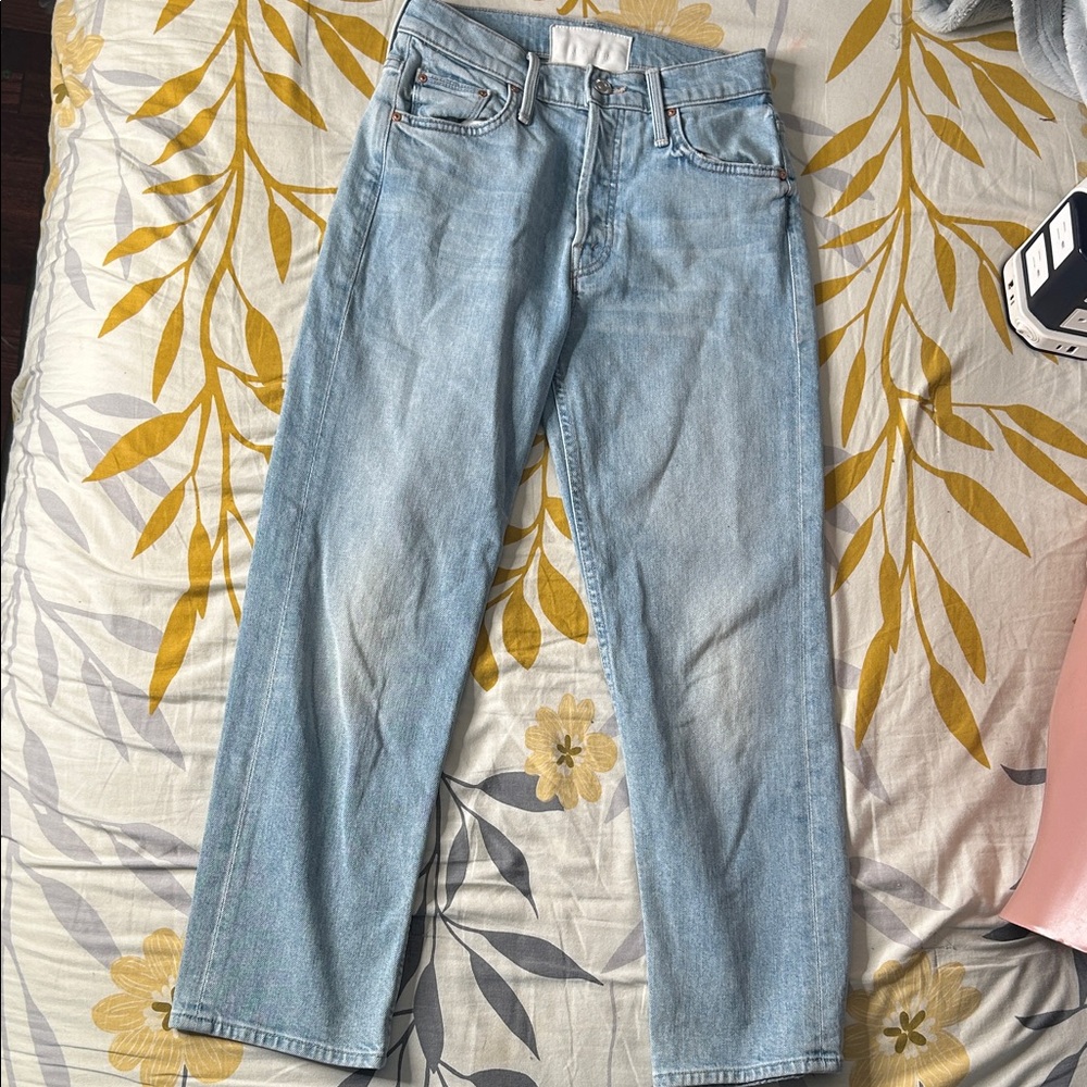 MOTHER Light Wash  Straight Jeans